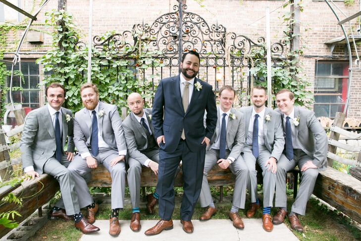 Light Gray Groomsmen Suits