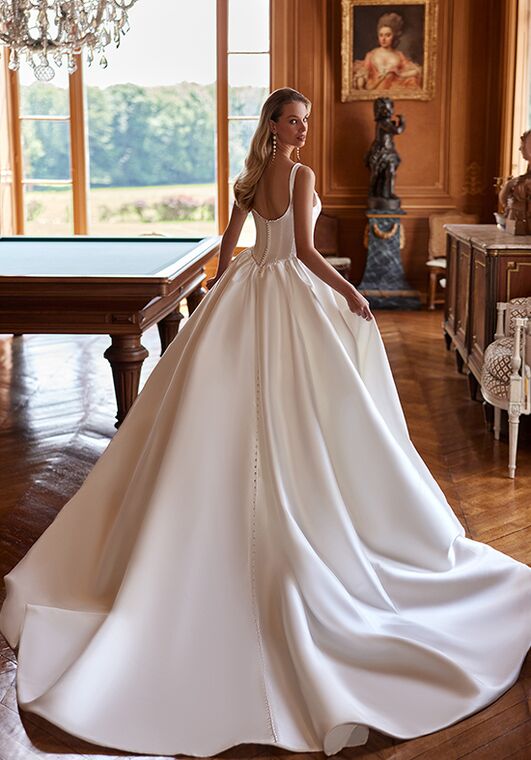 Moonlight Couture H1604 Ball Gown Wedding Dress - 2