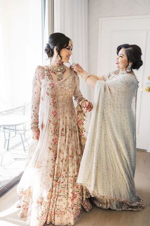 cream and gold indian wedding dress Oventure® The Hook Me Up™ Crossbody main image 0