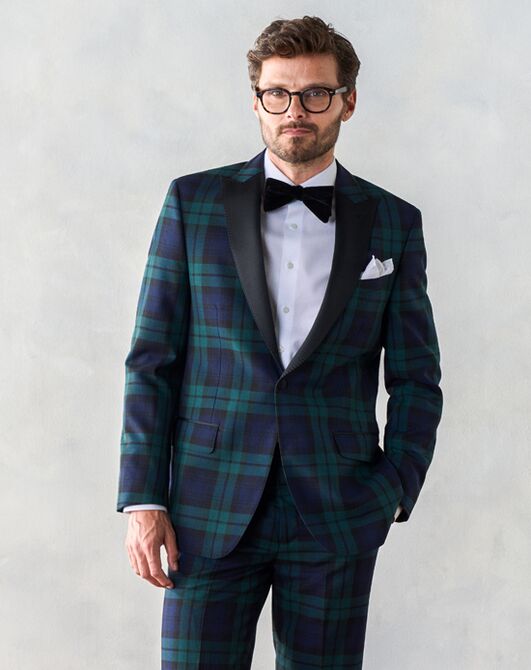 The Black Tux Black Watch Tartan Tuxedo Black Tuxedo - 2