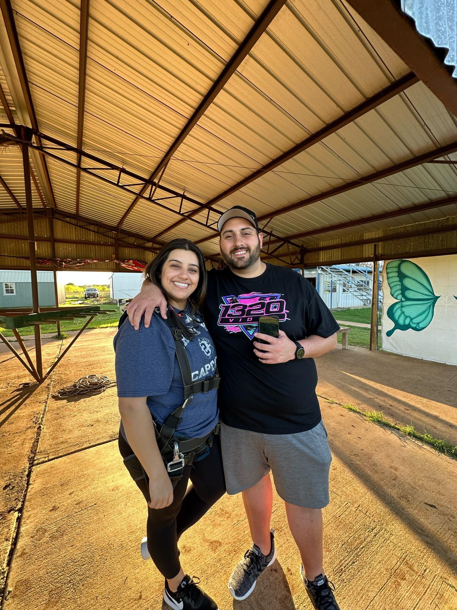 Went skydiving and trauma bonded.