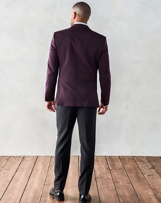 The Black Tux Plum Shawl Jacket Tuxedo Purple Tuxedo - 3