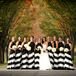 Black-and-White Bridesmaid Dresses