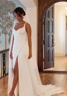 Essense of Australia D4439 Column Wedding Dress