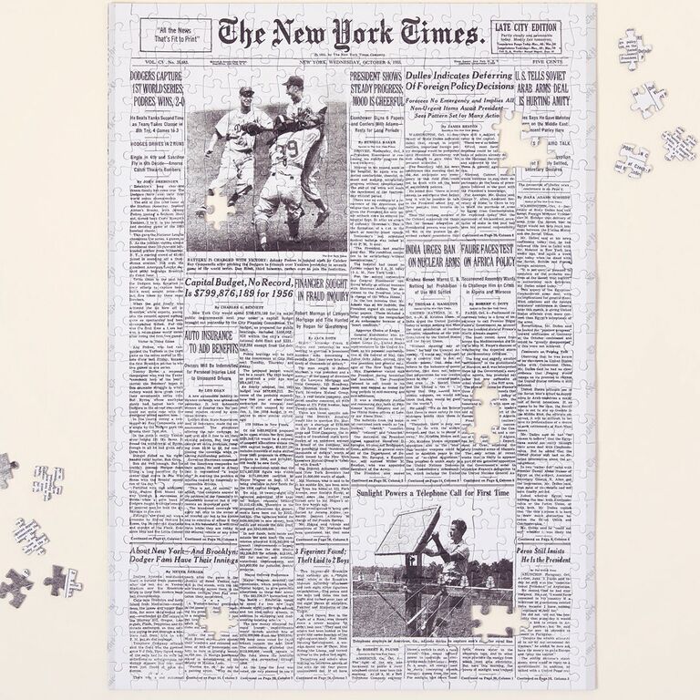 New York Times puzzle for unique gift idea for parents anniversary 