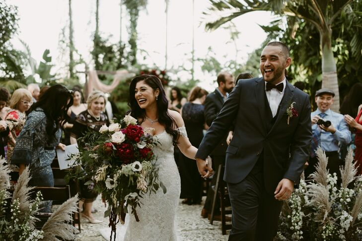 Patricia	Baro and Santiago Cantillo took a hands-on approach to personalizing their intimate, 60-guest outdoor wedding at a historical garden in the F