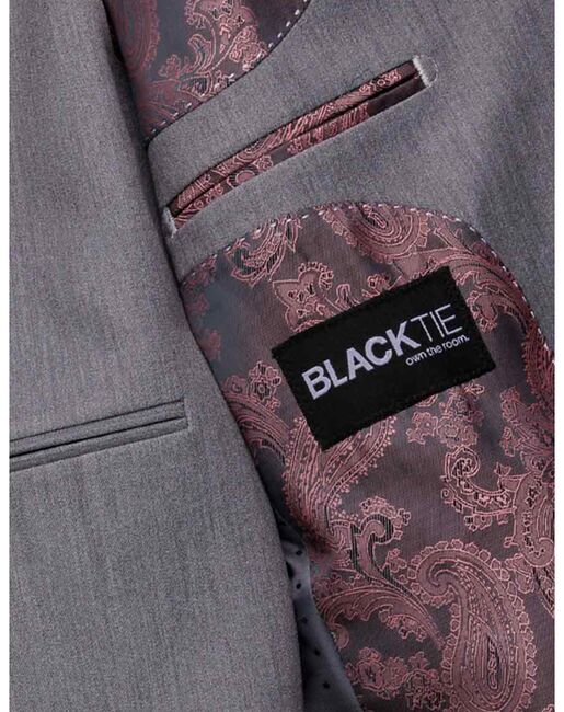BLACKTIE "Liam" Vintage Grey Suit (5-Piece Set) Flower Girl Dress and Ring Bearer Outfit - 2