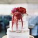 "We did a white and yellow naked cake with vanilla and almond buttercream," says Danika, who enlisted Cakes by Dorene for the task. "I love the rustic look to a naked cake, and it makes for an extremely light dessert."