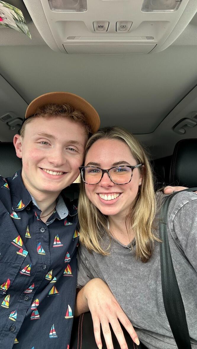 We became "officially" boyfriend + girlfriend