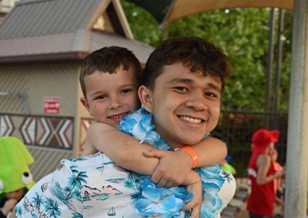 Through the persuasion of a friend (Carter Hopkins), DJ ends up serving at K-Kountry the summer after his sophomore year and loves that he is able to combine so many of his loves all together - sports, friends, kids, and Jesus!! 
While DJ and Liv serve at Kamp during the same time period, they have zero interaction and don't know much about one another... rather sad if you ask us now, but we know the Lord was in this detail!