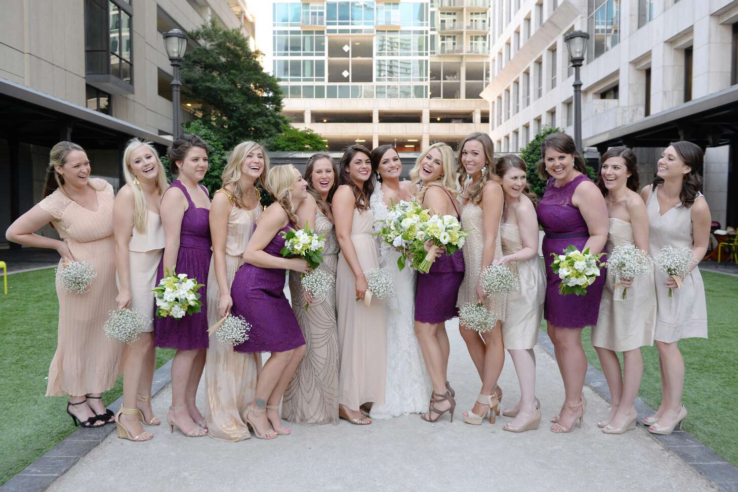 bridesmaid dress with train Gray Green Mermaid Satin Long Bridesmaid Dresses MBD170 main image 1
