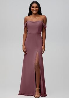 Kennedy Blue Mia Off the Shoulder Bridesmaid Dress