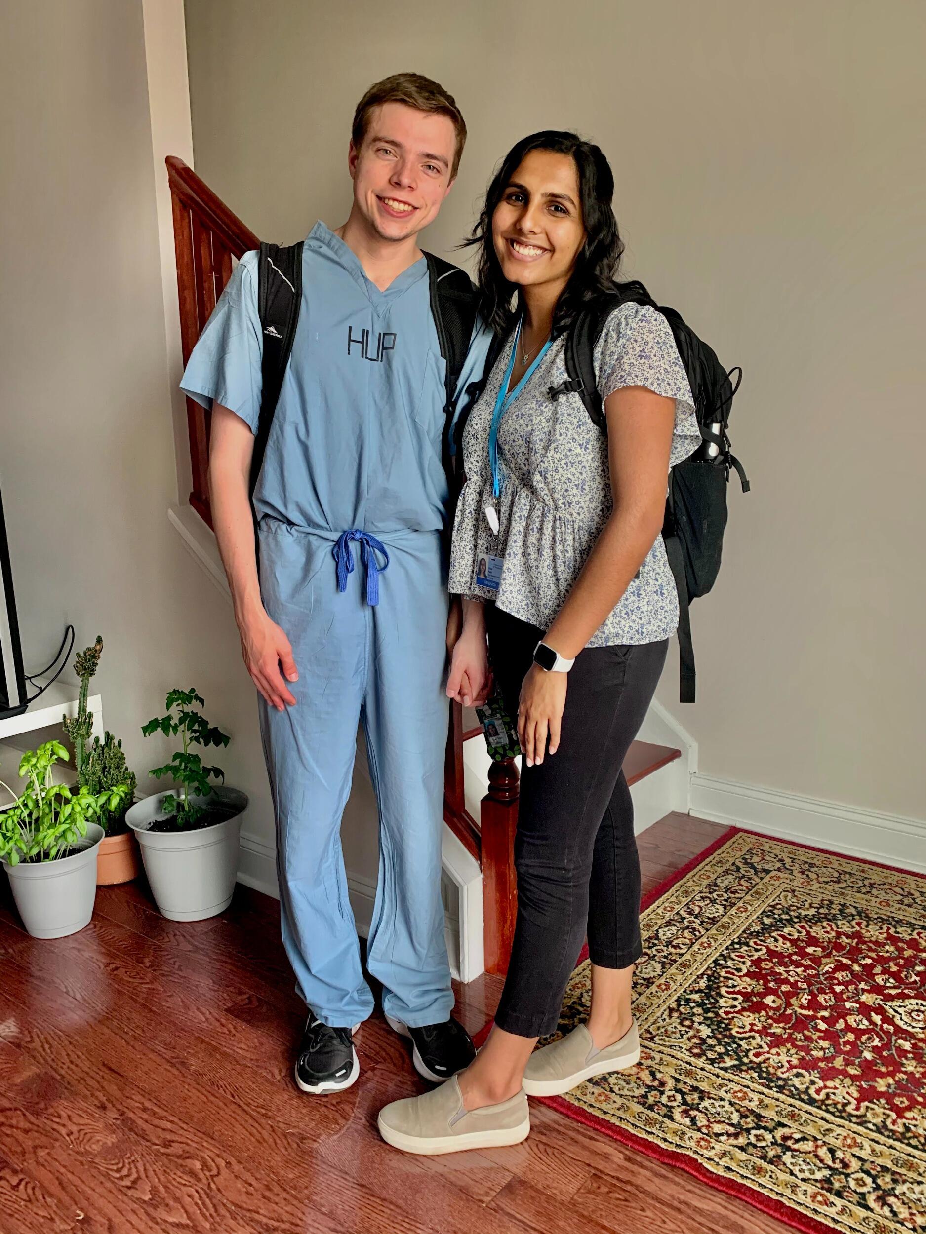Working our first jobs in Philadelphia we applied to medical school!