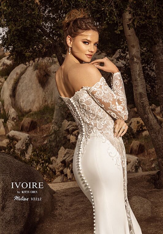 IVOIRE by KITTY CHEN MELISSA, V2212 Sheath Wedding Dress - 2