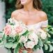 The Bride Carried Peonies, Roses, Scabiosa and Greenery
