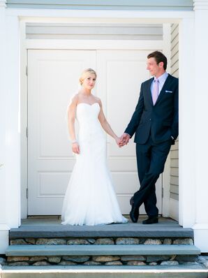 Groom Admires His Bride During Photo Shoot