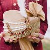 A Luxe Red-and-Gold Wedding at Peace Arch International Park in Blaine, Washington