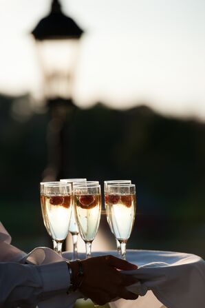 Raspberry Champagne Drinks
