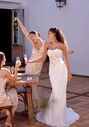 Lillian West 66414 Fit-and-Flare Wedding Dress - thumbnail - 2
