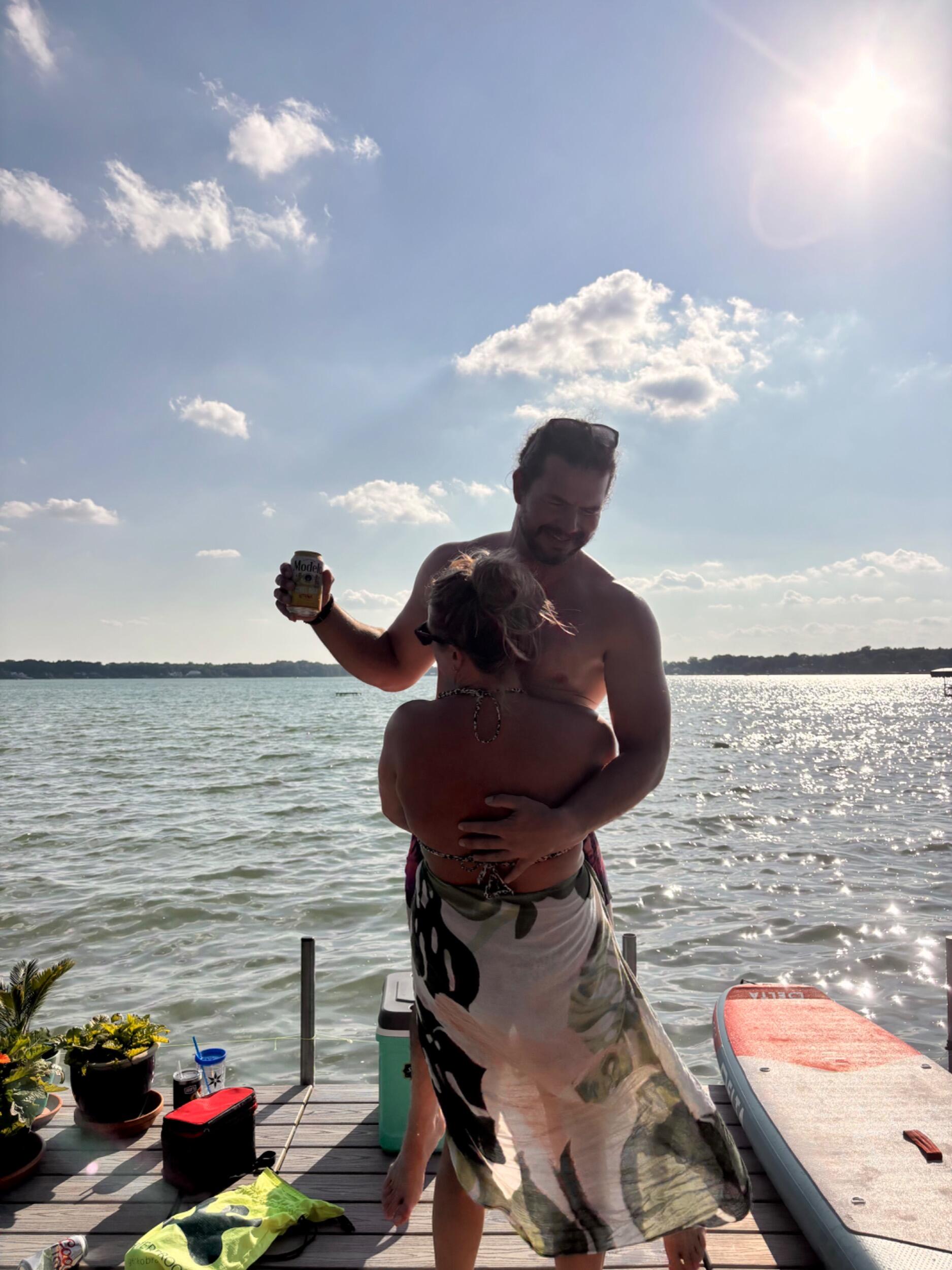 They started planning the wedding of their dreams at a summer camp next to Klinger Lake, Alex's second home in southern Michigan.