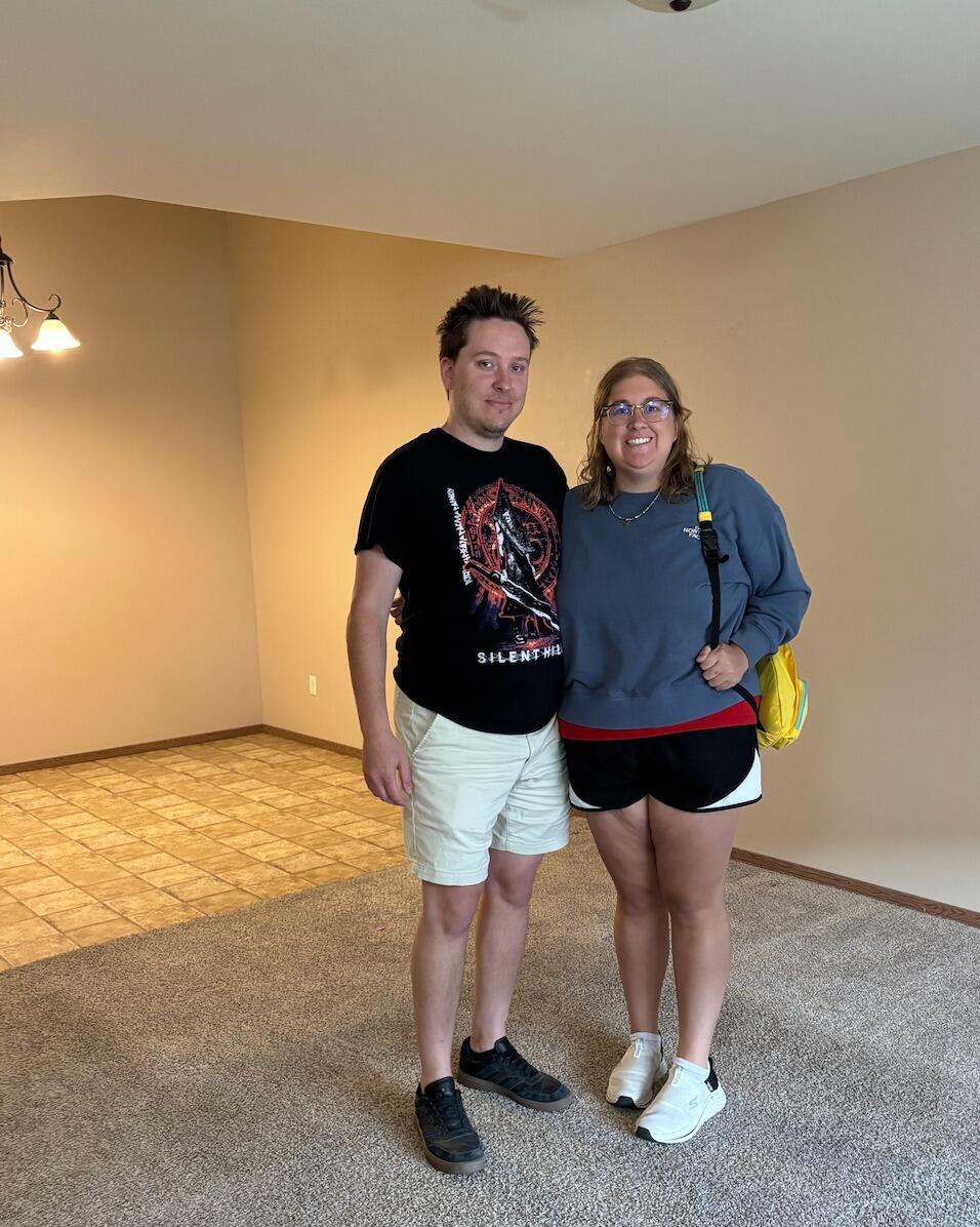 Moved into our 1st townhouse together.