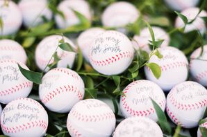 Autographed Baseball Escort Cards