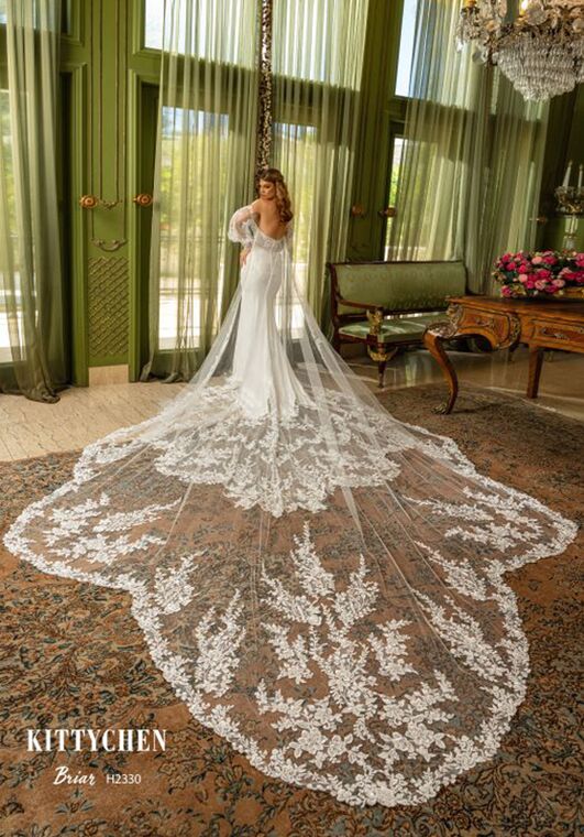 KITTY CHEN BRIAR, H2330 Fit-and-Flare Wedding Dress - 2