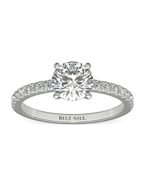 Blue Nile Round Cut Engagement Ring - 1