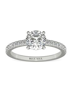 Blue Nile Round Cut Engagement Ring