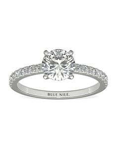 Blue Nile Round Cut Engagement Ring