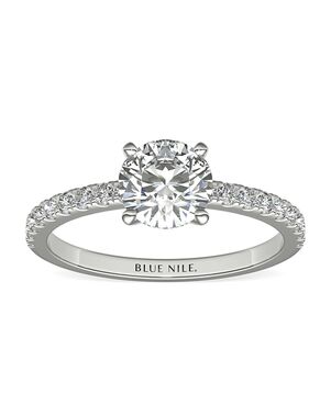 Blue Nile Round Cut Engagement Ring