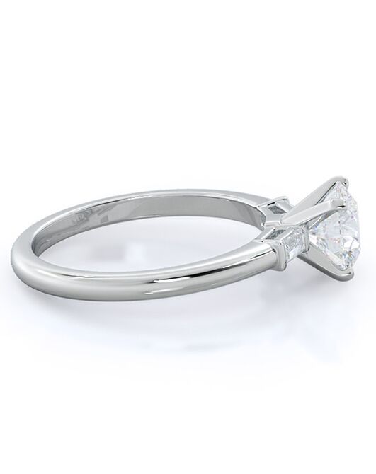 With Clarity Classic Princess, Asscher, Cushion, Emerald, Marquise, Pear, Radiant, Round, Oval Cut Engagement Ring - 2