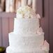 Textured Buttercream Cake With Blush Pink Cake Flowers