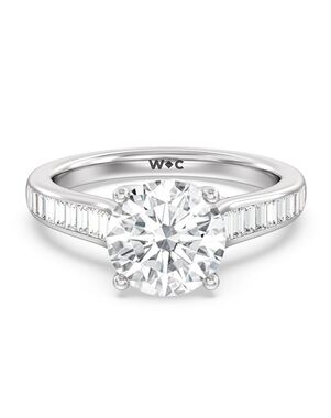 With Clarity Radiant, Round, Oval Cut Engagement Ring