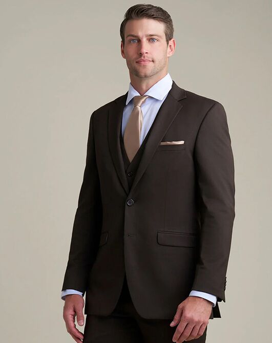 BLACKTIE SAVOY Brown Wedding Suit Brown Tuxedo - 2