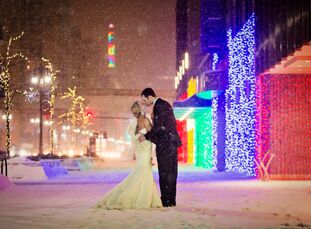 After first meeting in middle school, newlyweds Michelle Manery (27 and a registered nurse) and Bryan Kisabeth (28 and a program manager) later moved 