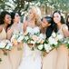 Bridesmaids in Yellow Dresses for Wedding at The Ivory Oak in Wimberley, Texas