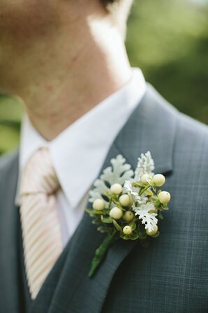 Green Berry Boutonniere