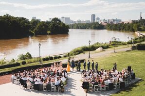 Outdoor Ceremony at The Boathouse at Rocketts Landing in Richmond, Virginia