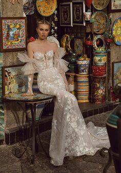 Amalfi Passion collection by Ricca Sposa Giovanna 24-024 Fit-and-Flare Wedding Dress