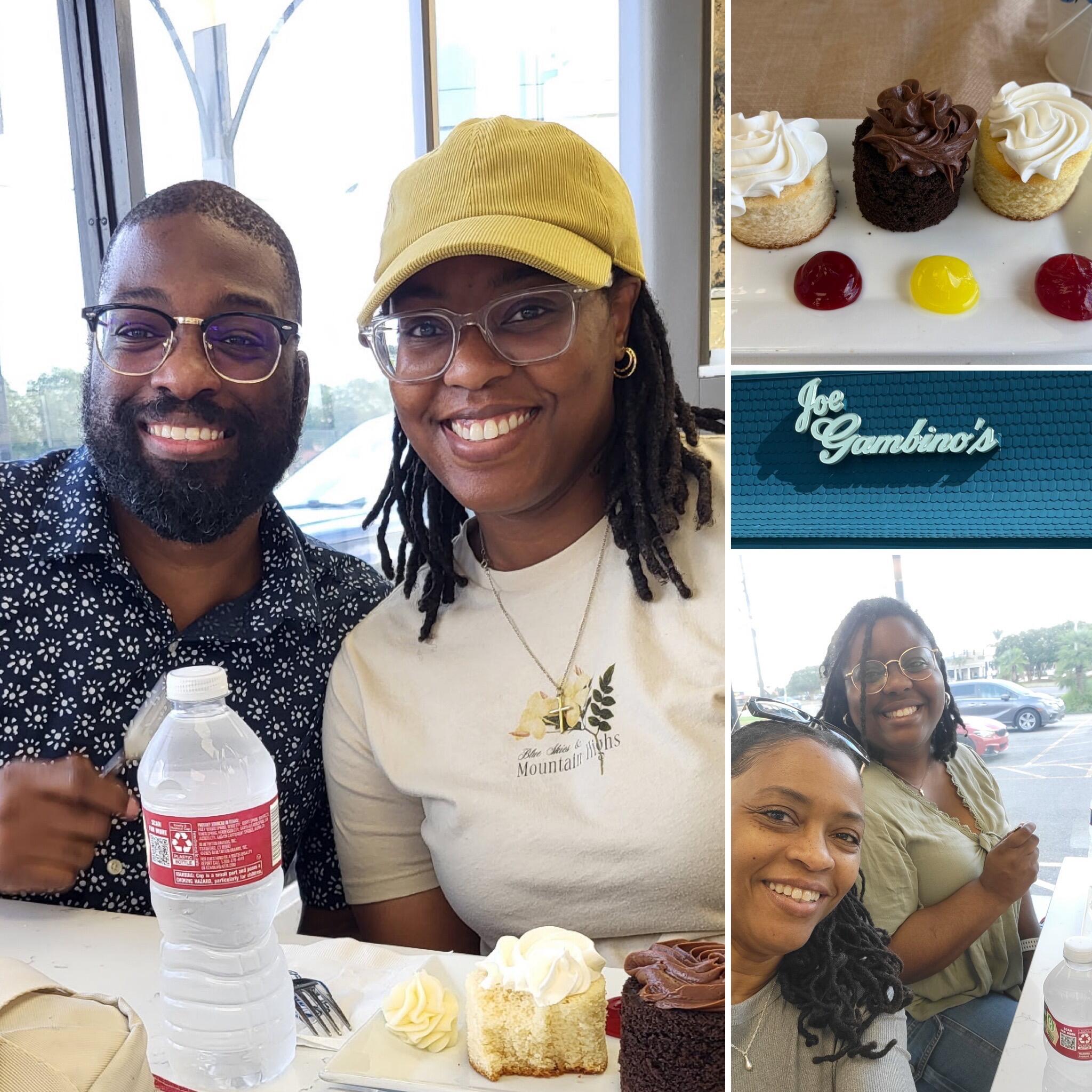 Cake Tasting at Gambino’s. We left with sweet tooths satisfied and a wedding a cake ordered. 
