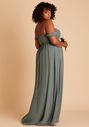 Birdy Grey August Convertible Dress in Chiffon Sea Glass Bridesmaid Dress - thumbnail - 4