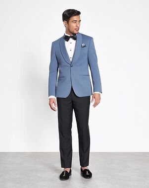 The Black Tux Light Blue Shawl Jacket Tuxedo Blue Tuxedo