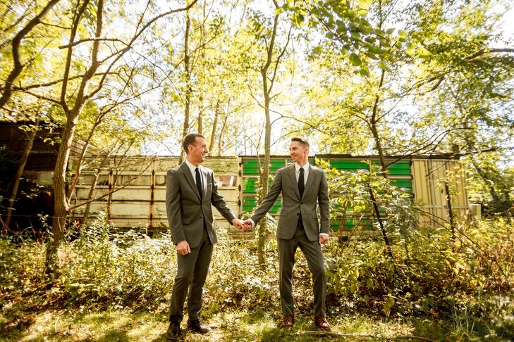 While in Chicago for their five-year anniversary, Dave Widmer (50 and a director of e-commerce) proposed to Chad Ross (42 and a visual market manager)