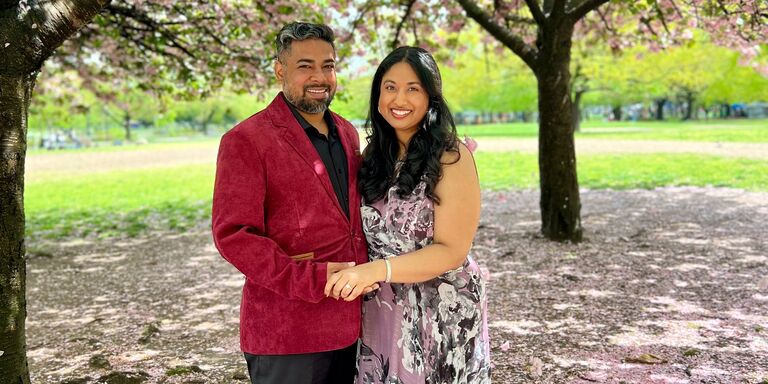 Rebecca & Vikash Home Page Banner