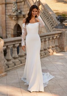 Moonlight Collection J6871 Mermaid and Trumpet Wedding Dress