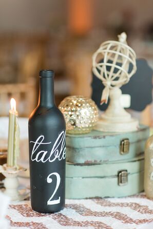 DIY Wine Bottle Table Numbers
