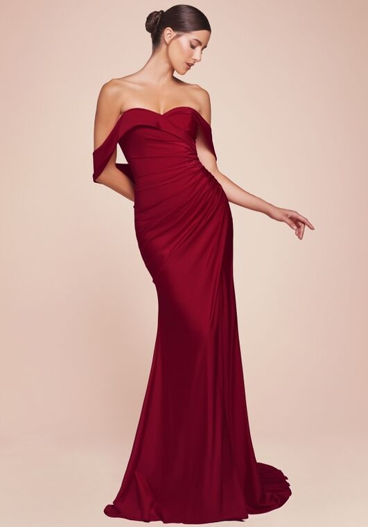 Ladivine CD790 Off the Shoulder Bridesmaid Dress - 2