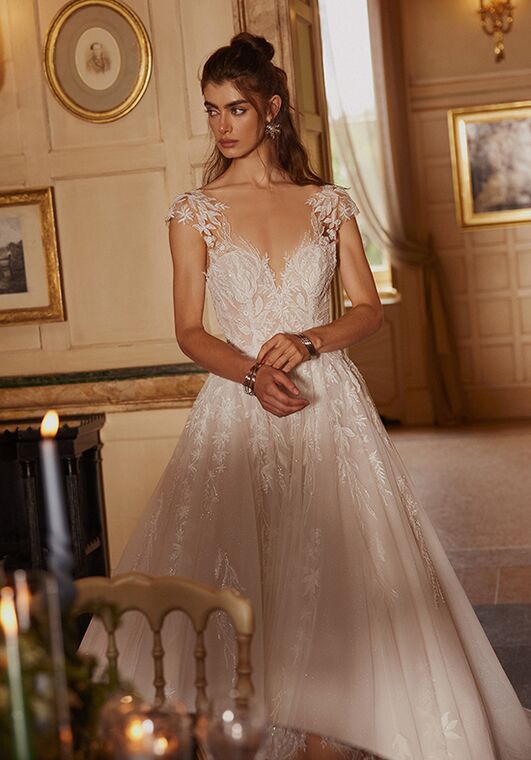 Justin Alexander Idina Ball Gown Wedding Dress - 3