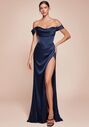 Ladivine 7492 Off the Shoulder Bridesmaid Dress - thumbnail - 2